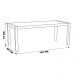 Mesa Sala de Jantar Cozinha Dumai 140cm Madeira Maciça Walnut Escovado G54 - Gran Belo