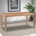 Mesa Sala de Jantar Cozinha Dumai 190cm Madeira Maciça Walnut Escovado G54 - Gran Belo