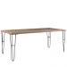 Mesa Sala de Jantar Cozinha Ludiana 160cm Grafite Madeira Maciça Driftwood G54 - Gran Belo
