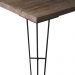 Mesa Sala de Jantar Cozinha Ludiana 220cm Grafite Madeira Maciça Driftwood G54 - Gran Belo