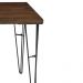 Mesa Sala de Jantar Cozinha Ludiana Quadrada 100cm Grafite Madeira Maciça Rustic Brown G54 - Gran Belo