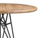 Mesa Sala de Jantar Cozinha Monary Redonda 110cm Grafite Madeira Maciça Driftwood G54 - Gran Belo