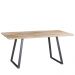 Mesa Sala de Jantar Cozinha Ogleary 220cm Grafite Madeira Maciça Driftwood - Gran Belo