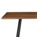 Mesa Sala de Jantar Cozinha Ogleary 220cm Grafite Madeira Maciça Rustic Brown G54 - Gran Belo