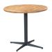Mesa Sala de Jantar Cozinha Shery Redonda 70cm Grafite Madeira Maciça Driftwood G54 - Gran Belo