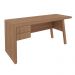 Mesa com 2 Gavetas para Escritório Home Office ME4122 MDP Amendoa G69 - Gran Belo