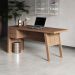 Mesa com 2 Gavetas para Escritório Home Office ME4122 MDP Amendoa G69 - Gran Belo