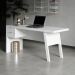 Mesa com 2 Gavetas para Escritório Home Office ME4122 MDP Branco G69 - Gran Belo