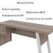 Mesa com 2 Gavetas para Escritório Home Office ME4122 MDP Carvalho/Fendi G69 - Gran Belo