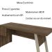 Mesa com 2 Gavetas para Escritório Home Office ME4122 MDP Nogal/Fendi G69 - Gran Belo