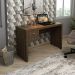 Mesa com 2 Gavetas para Escritório Home Office ME4123 MDP Nogal G69 - Gran Belo
