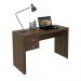 Mesa com 2 Gavetas para Escritório Home Office ME4123 MDP Nogal G69 - Gran Belo
