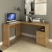 Mesa com 2 Gavetas para Escritório Home Office ME4129 MDP Amendoa G69 - Gran Belo