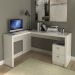 Mesa com 2 Gavetas para Escritório Home Office ME4129 MDP Branco G69 - Gran Belo