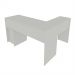 Mesa com 2 Gavetas para Escritório Home Office ME4129 MDP Branco G69 - Gran Belo