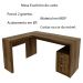 Mesa com 2 Gavetas para Escritório Home Office ME4129 MDP Nogal G69 - Gran Belo