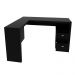 Mesa com 2 Gavetas para Escritório Home Office ME4129 MDP Preto G69 - Gran Belo