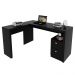 Mesa com 2 Gavetas para Escritório Home Office ME4129 MDP Preto G69 - Gran Belo