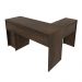 Mesa com 2 Gavetas para Escritório Home Office ME4129 MDP Rustico G69 - Gran Belo