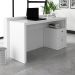 Mesa com 2 Gavetas para Escritório Home Office ME4130 MDP Branco G69 - Gran Belo