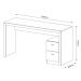 Mesa com 2 Gavetas para Escritório Home Office ME4130 MDP Branco G69 - Gran Belo