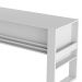 Mesa com Aplique para Escritório Home Office ME4146 MDP Branco G69 - Gran Belo