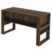 Mesa com Aplique para Escritório Home Office ME4146 MDP Nogal/Preto G69 - Gran Belo