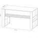 Mesa com Aplique para Escritório Home Office ME4146 MDP Nogal/Preto G69 - Gran Belo