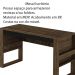 Mesa com Aplique para Escritório Home Office ME4146 MDP Nogal/Preto G69 - Gran Belo