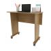 Mesa com rodizio para Escritório Home Office ME4117 MDP Amendoa G69 - Gran Belo