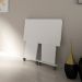 Mesa com rodizio para Escritório Home Office ME4117 MDP Branco G69 - Gran Belo