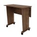 Mesa com rodizio para Escritório Home Office ME4117 MDP Nogal G69 - Gran Belo