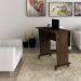 Mesa com rodizio para Escritório Home Office ME4117 MDP Rustico G69 - Gran Belo
