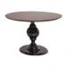 Mesa de Apoio Decorativa Vênus 90x76 Preta/Imbuía G71 - Gran Belo