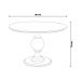 Mesa de Apoio Decorativa Vênus 90x76 Preta/Imbuía G71 - Gran Belo