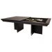Mesa de Bilhar Sinuca e Jantar Oban Versátil com Tampo Removível 250 cm Base T Preto G84 - Gran Belo