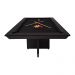 Mesa de Bilhar Sinuca e Jantar Oban Versátil com Tampo Removível 250 cm Base T Preto G84 - Gran Belo