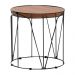 Mesa de Canto Decorativa Solimões Base Preta G41 - Gran Belo