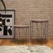 Mesa de Canto Decorativa Solimões Base Preta G41 - Gran Belo