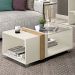 Mesa de Centro Decorativa Rennes MDP OffWhite/Lamina Mel G11 - Gran Belo