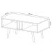 Mesa de Centro para Sala de Estar MC2226 MDP Natural/Off White G69 - Gran Belo