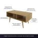 Mesa de Centro para Sala de Estar MC2226 MDP Natural/Off White G69 - Gran Belo