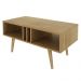Mesa de Centro para Sala de Estar MC2226 MDP Natural/Off White G69 - Gran Belo
