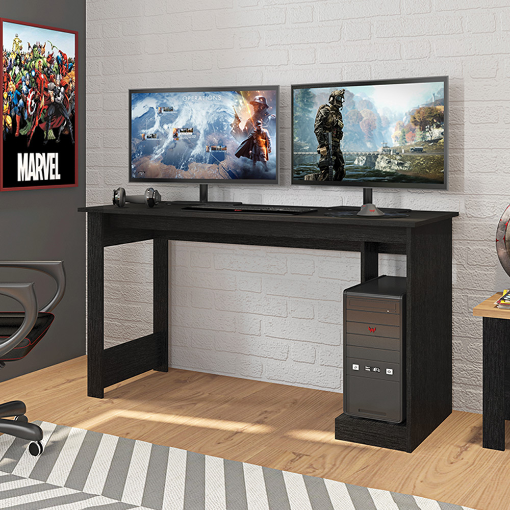 Mesa de Computador Decorativa Camper MDP/BP Preto G11 - Gran Belo