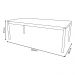 Mesa de Jantar de Madeira Taeda Zelda 220cm Natural/Voss G04 - Gran Belo