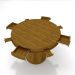 Mesa de Jogos Carteado 4 Lugares Bellagio com Gavetas e Tampo Reversível Base Cone com Tecido Mel/Verde G42 - Gran Belo
