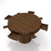 Mesa de Jogos Carteado 4 Lugares Bellagio com Gavetas e Tampo Reversível Base Cone com Tecido Nogueira/Verde G42 - Gran Belo