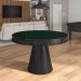 Mesa de Jogos Carteado 4 Lugares Bellagio com Gavetas e Tampo Reversível Base Cone com Tecido Preto/Verde G42 - Gran Belo