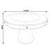 Mesa de Jogos Carteado 4 Lugares Bellagio com Gavetas e Tampo Reversível Base Cone com Tecido Preto/Verde G42 - Gran Belo