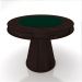 Mesa de Jogos Carteado 4 Lugares Bellagio com Gavetas e Tampo Reversível Base Cone com Tecido Tabaco/Verde G42 - Gran Belo